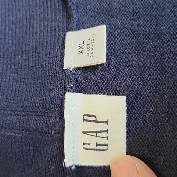 Navy Blue Open Cardigan - Picture 8 of 9